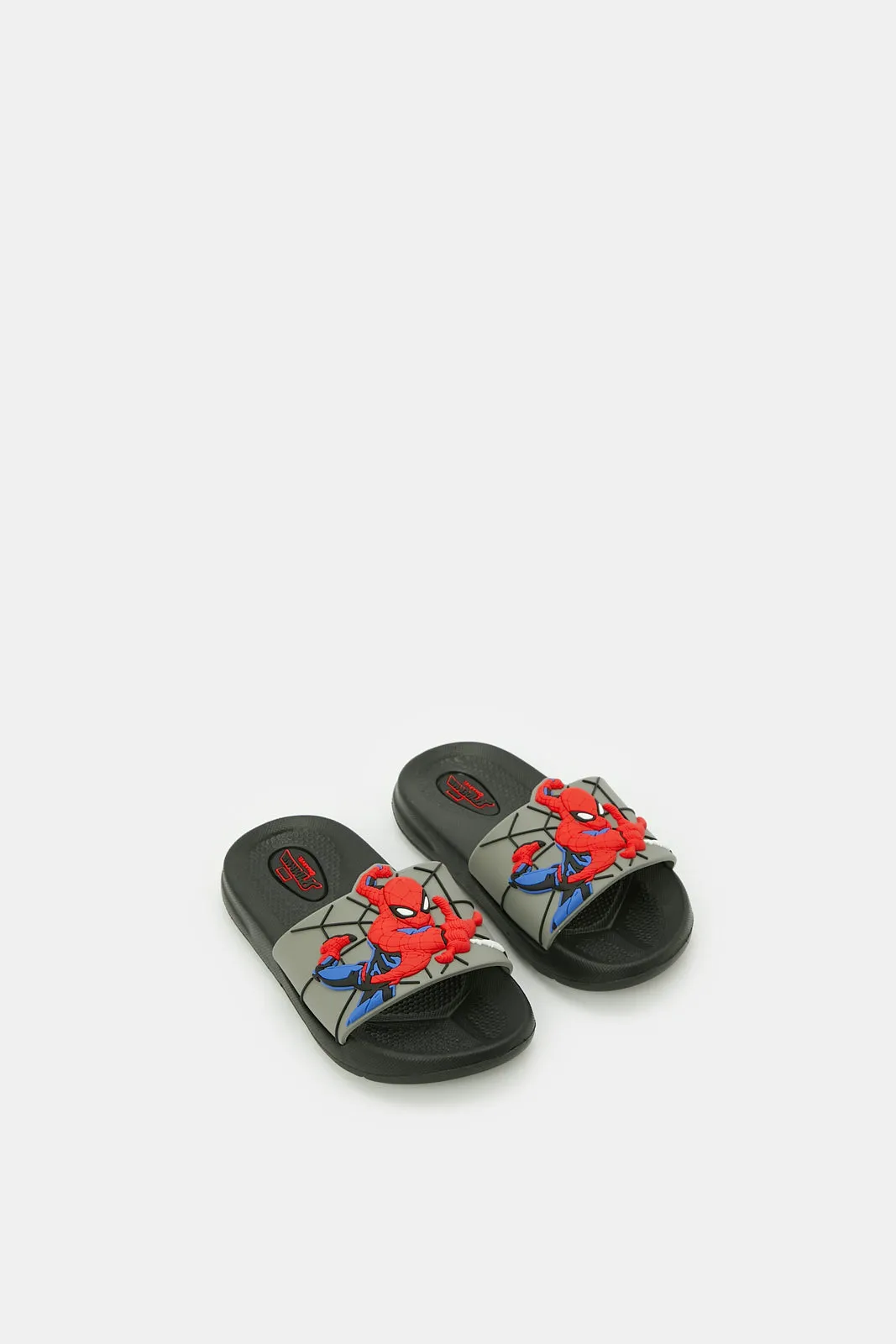 Boys Grey Spiderman Slide