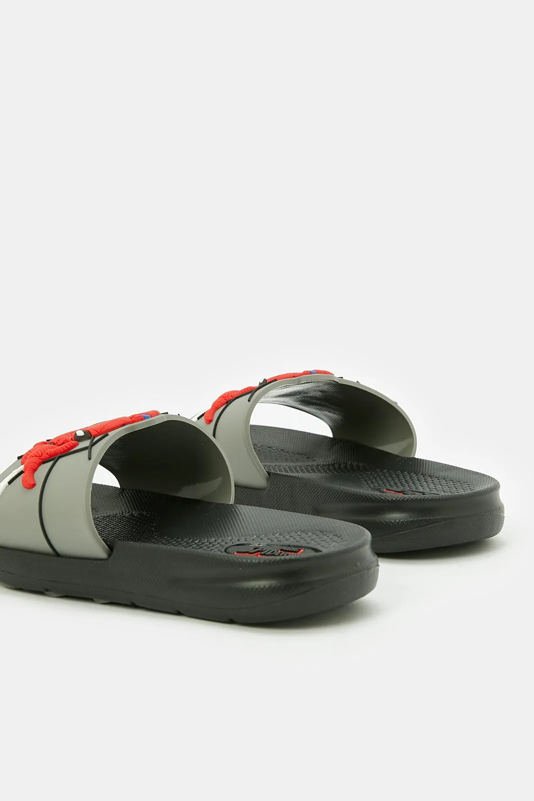 Boys Grey Spiderman Slide