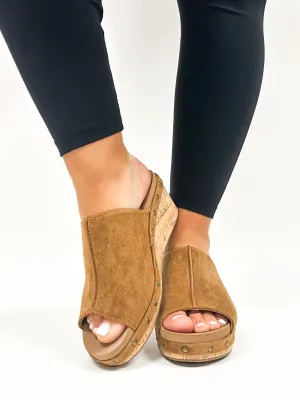 Corky's Tobacco Faux Suede Hissy Fit Wedges FINAL SALE