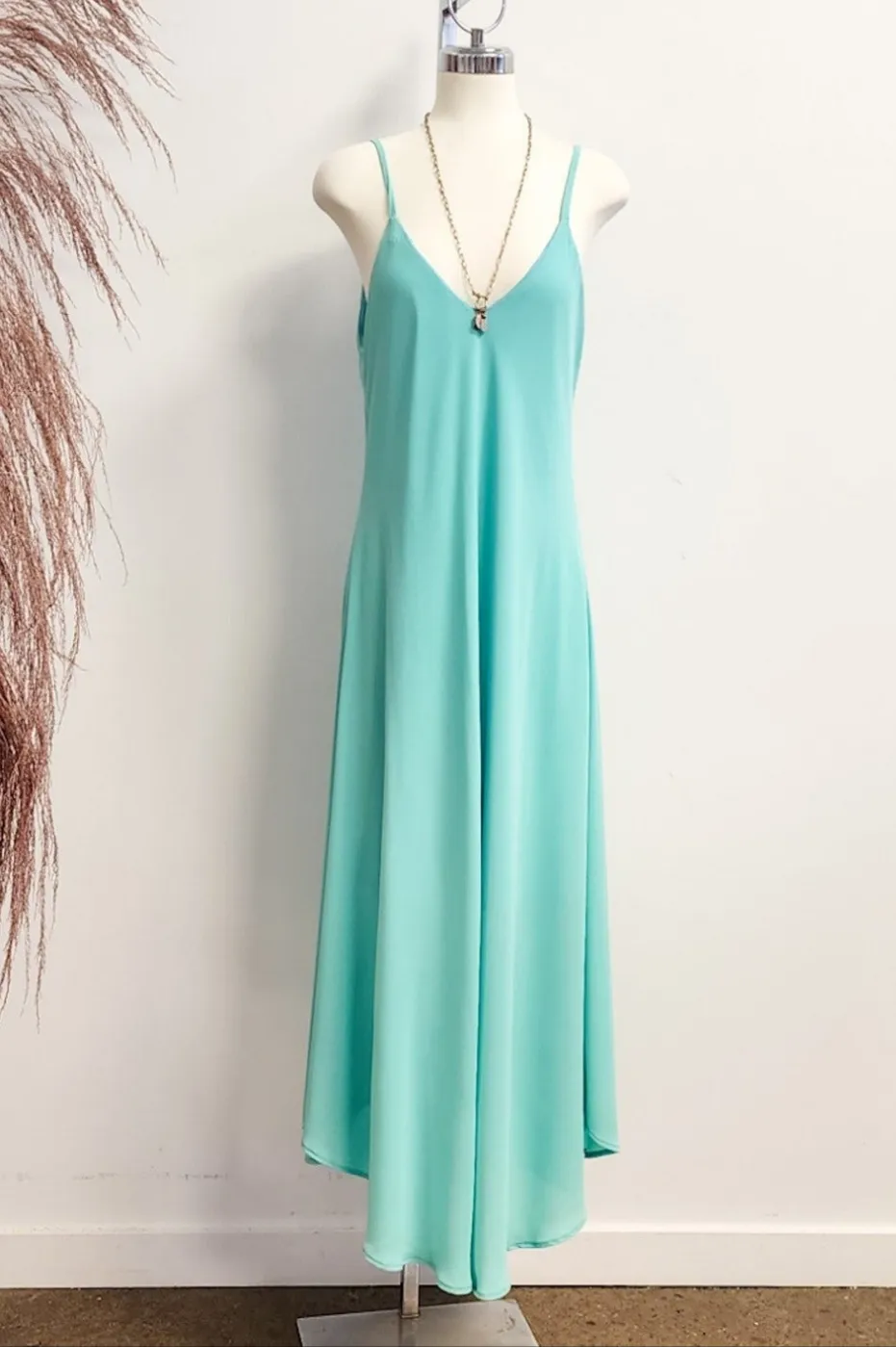 Crepe Slip Dress