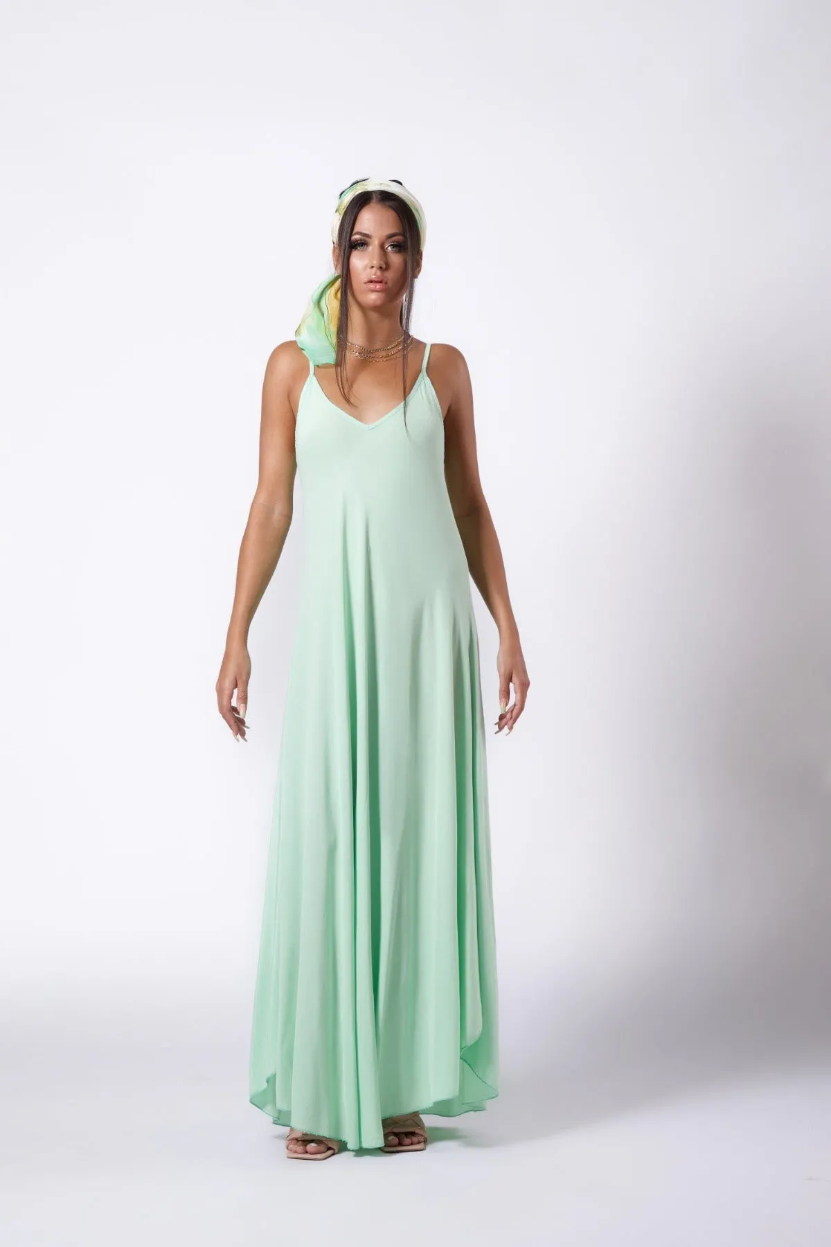 Crepe Slip Dress