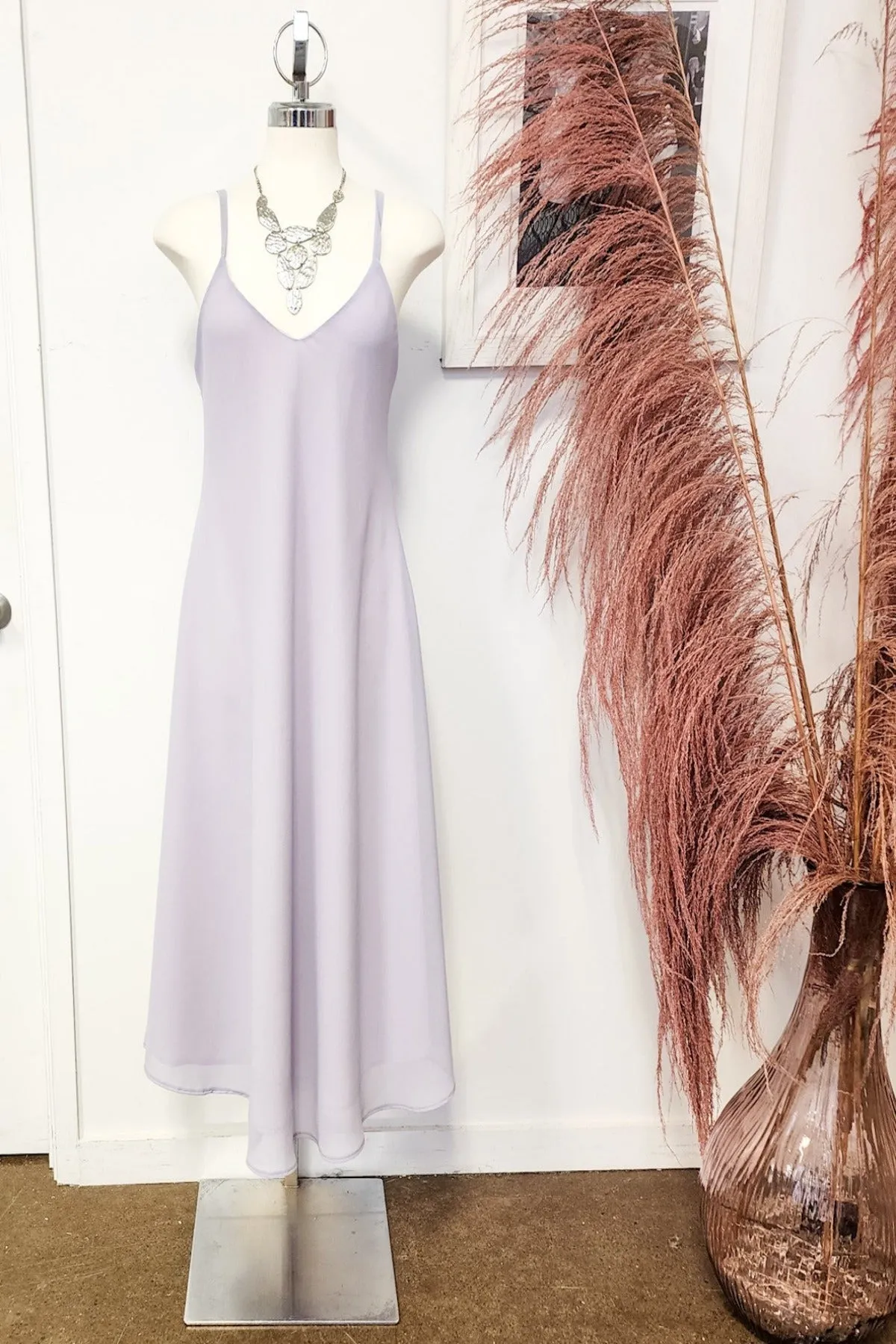 Crepe Slip Dress