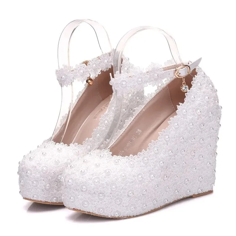 Crystal Queen Platform Pump Heels