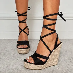 Gia Lace-Up Wedges