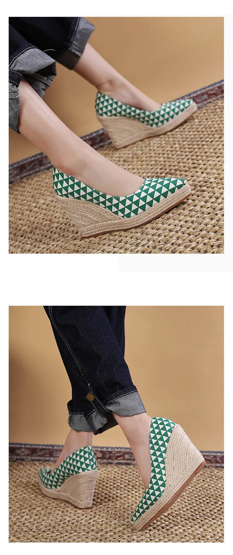 Hnzxzm 2022 Fashion High Heels Women Party Shoes Brand Ladies Wedges Shoes Cloth Breathable Party Shoes Woman Wedge Heel 10cm A4495