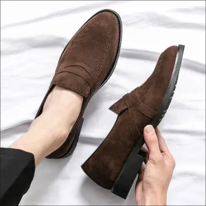 Men's Pointed Toe Casual Suede Moccasins for Everyday Style