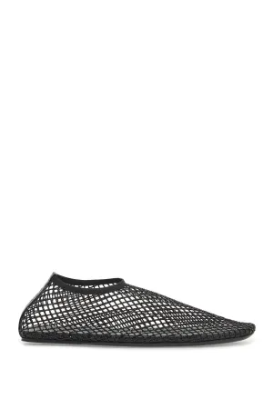 mesh ballerina flats with micro crystals 24049256 BLACK