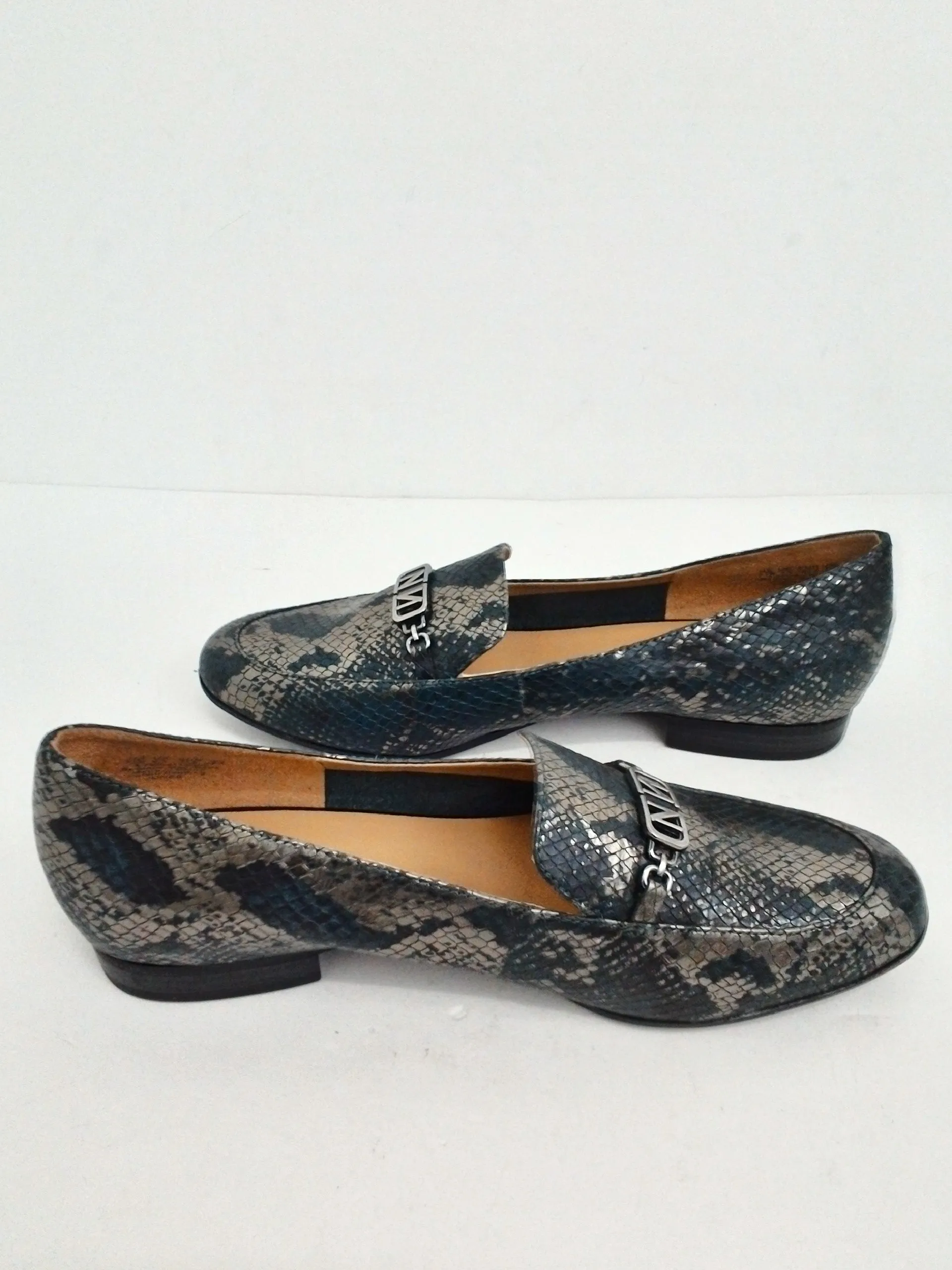 Naturalizer Women's Dark Green/Metallic Loafers Size 9.5