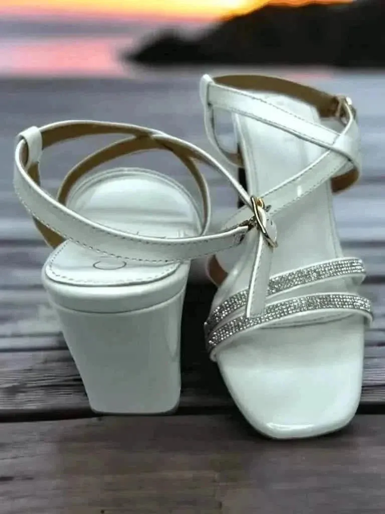 Solid White Heels