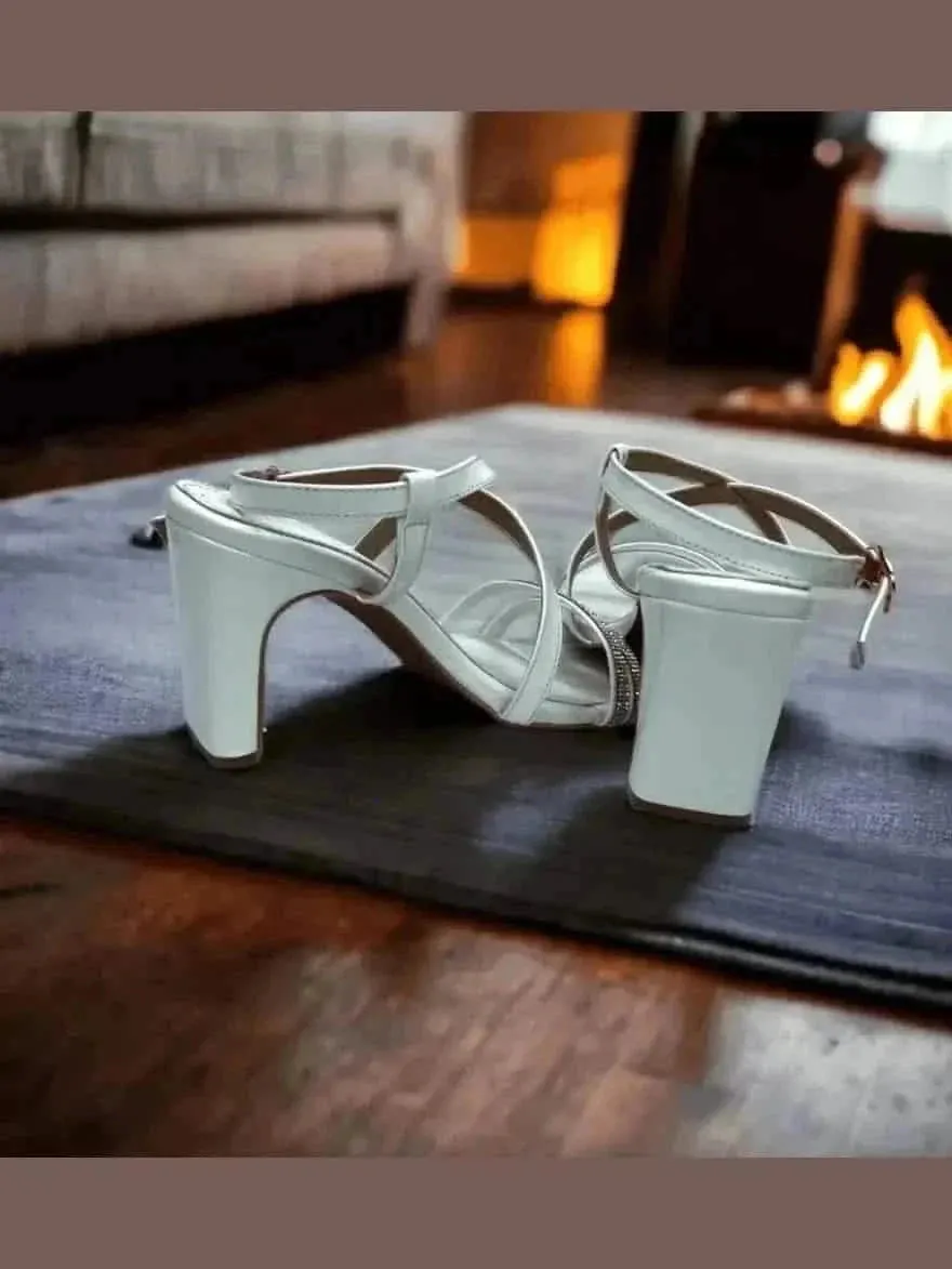 Solid White Heels