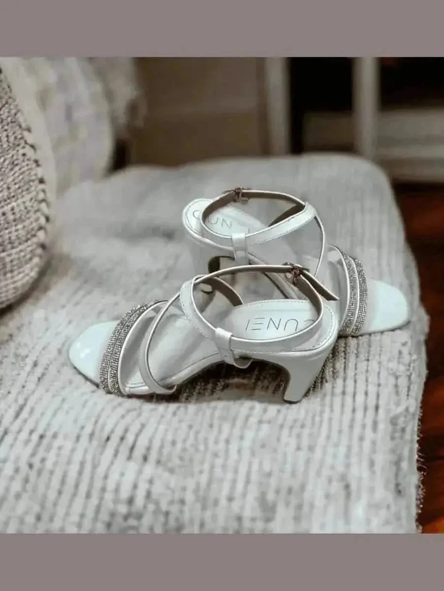 Solid White Heels